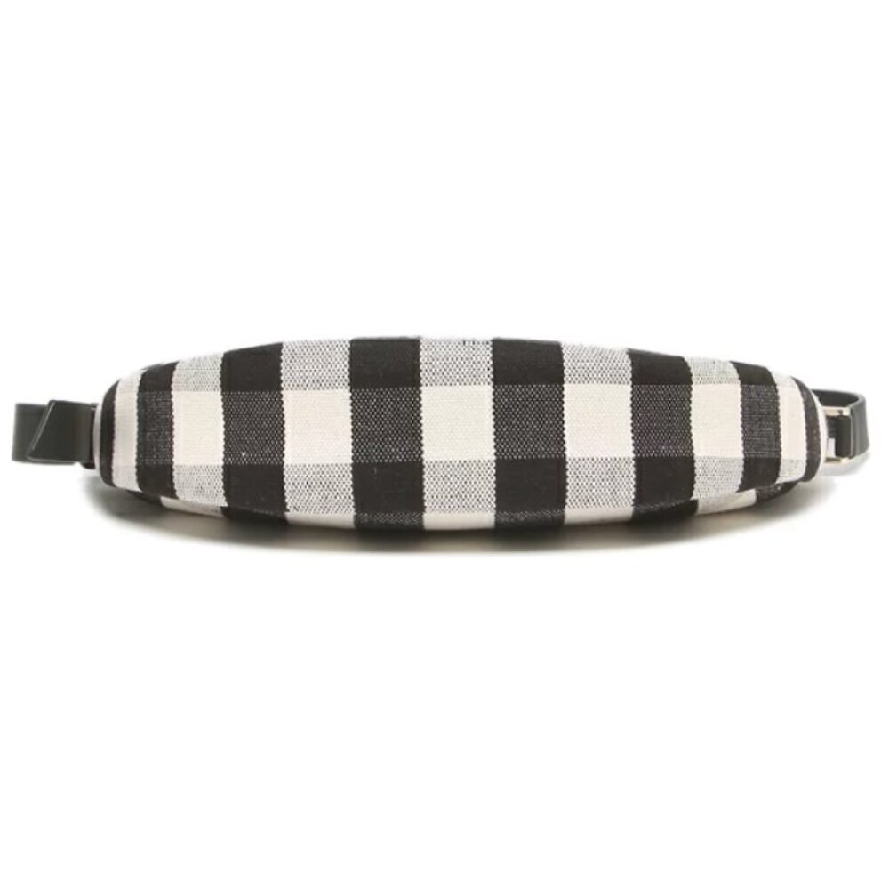 Kate Spade Smile Small Gingham Shoulder Bag Black Check Leather Trim - Picture 11 of 15